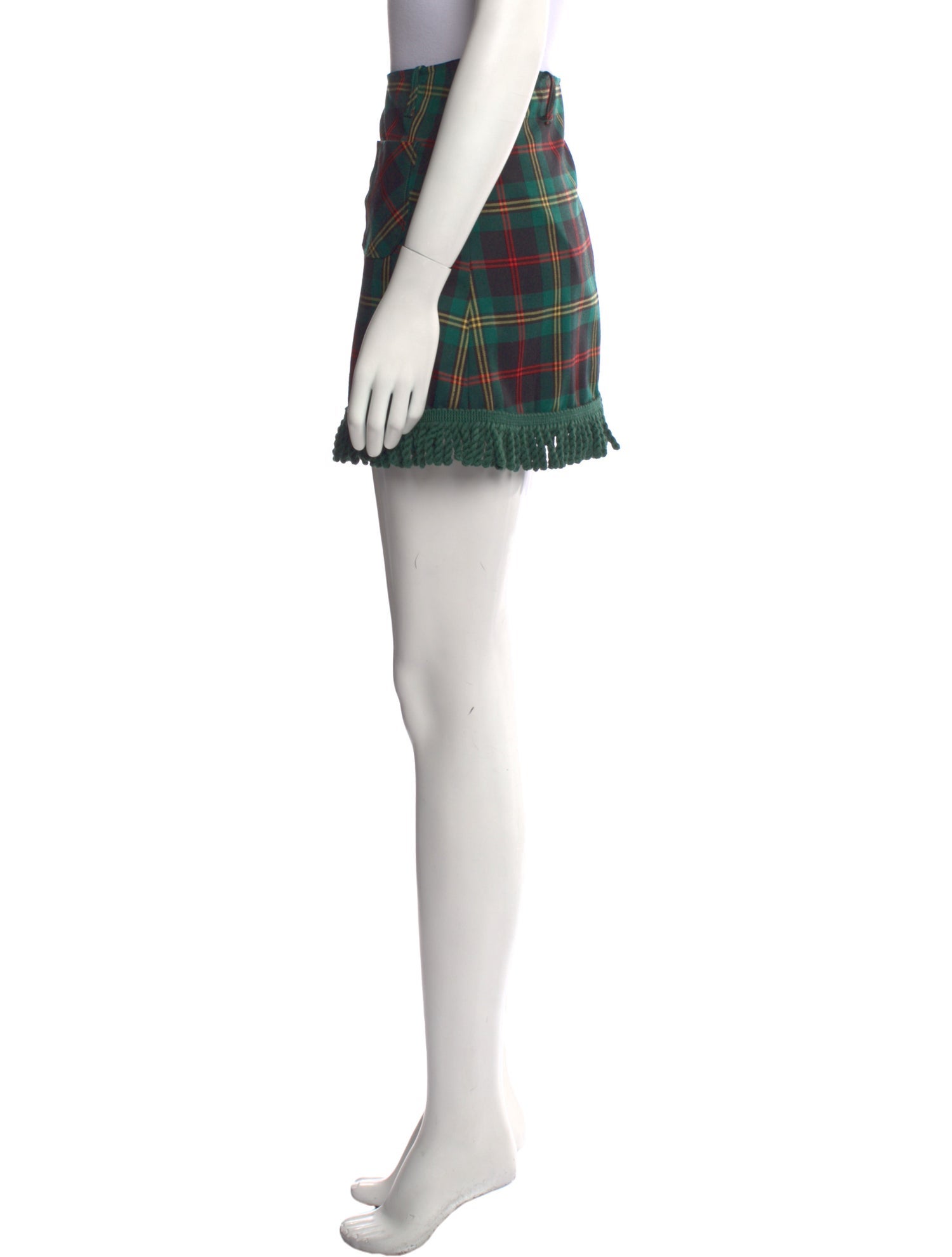 La Veste Plaid Print Mini Skirt w/ Tags