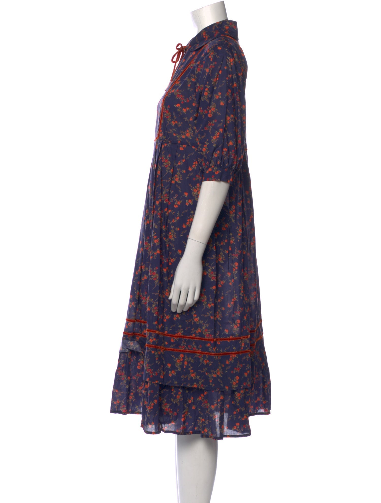 La Veste Floral Print Long Dress