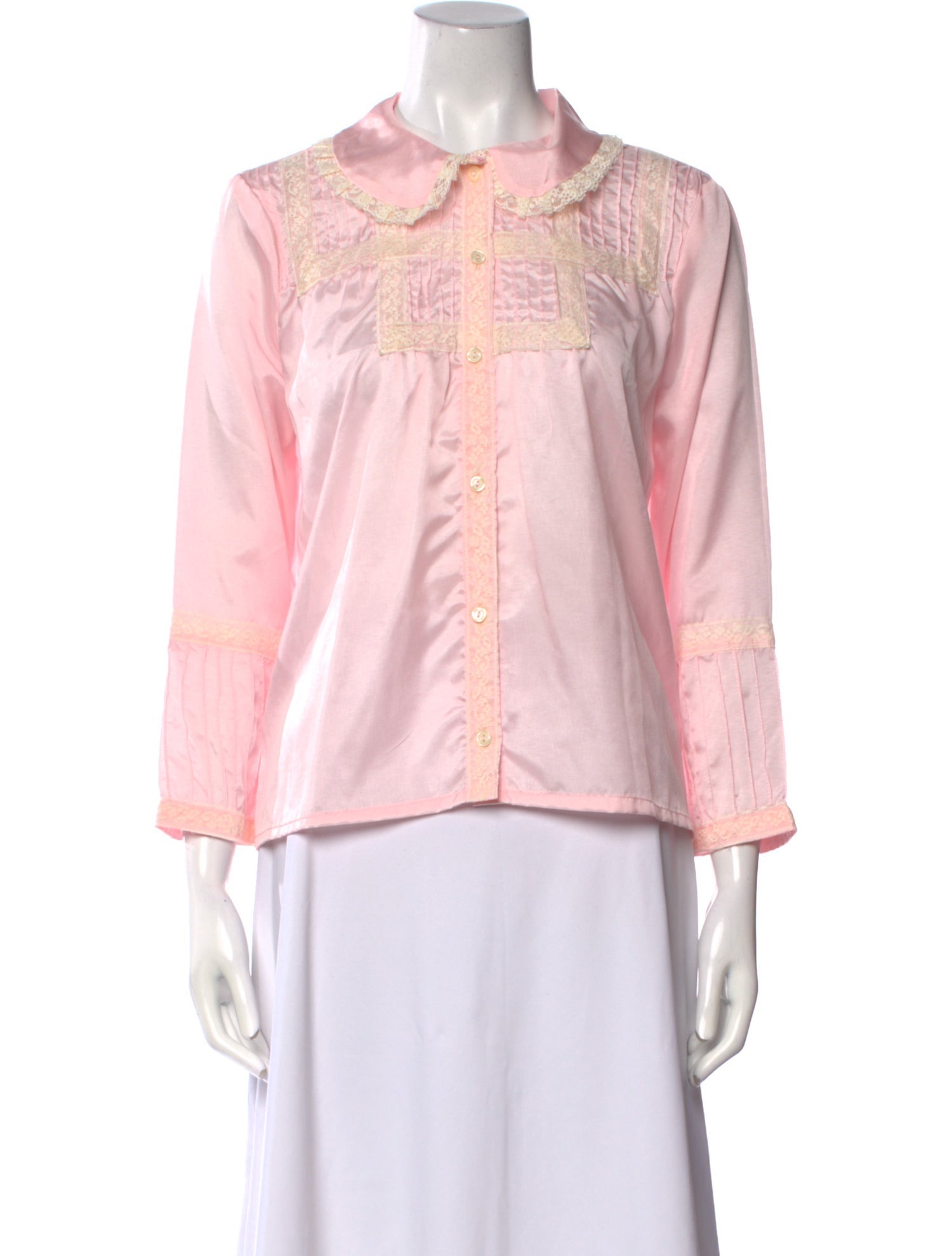 La Veste Three-Quarter Sleeve Button-Up Top