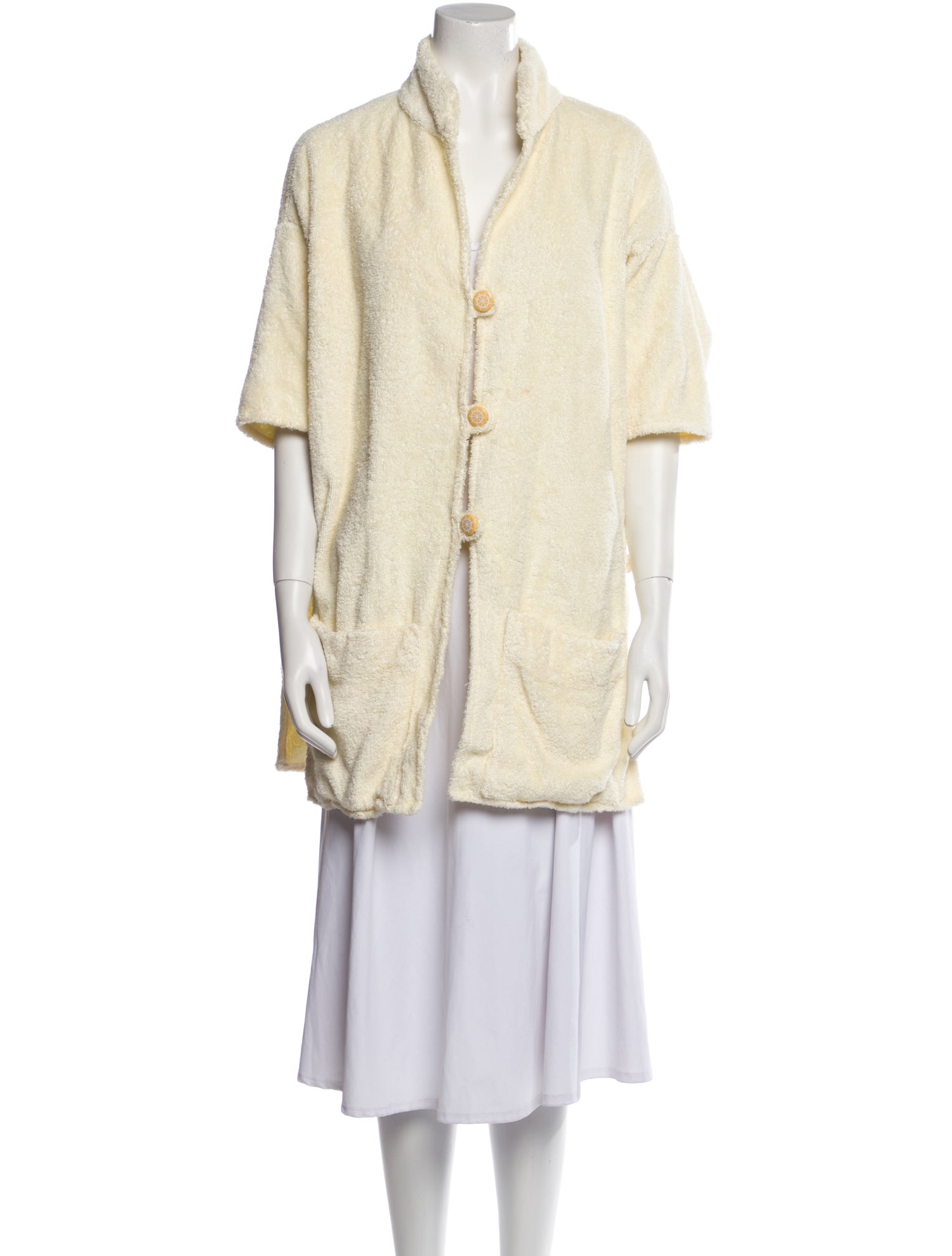 La Veste Fringe Trim Accent Robe
