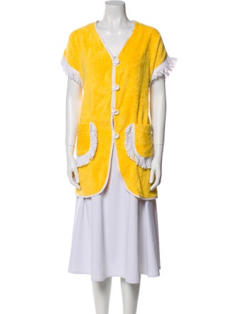 La Veste Colorblock Pattern Vest