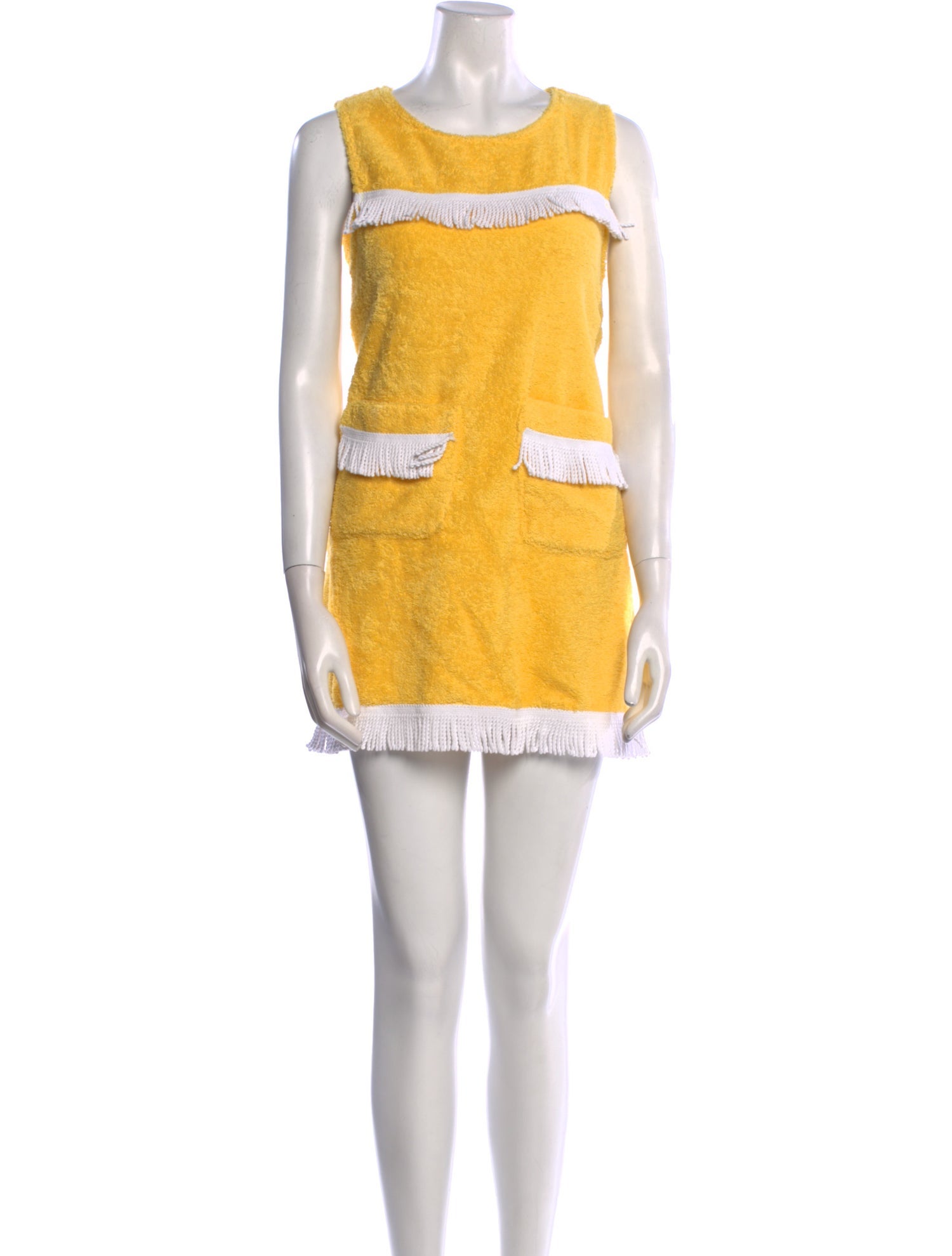 La Veste Tweed Pattern Mini Dress