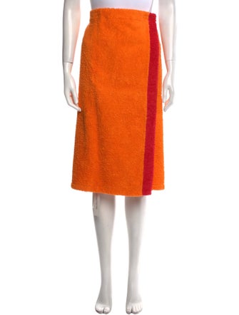 La Veste Colorblock Pattern Knee-Length Skirt