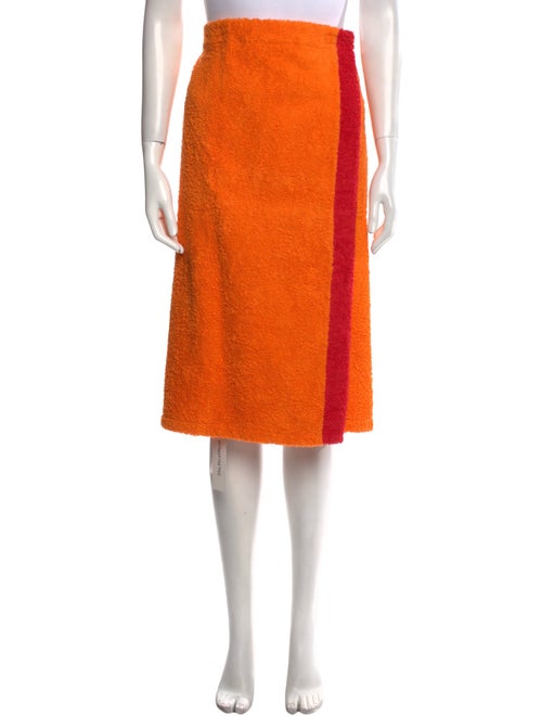 La Veste Colorblock Pattern Knee-Length Skirt