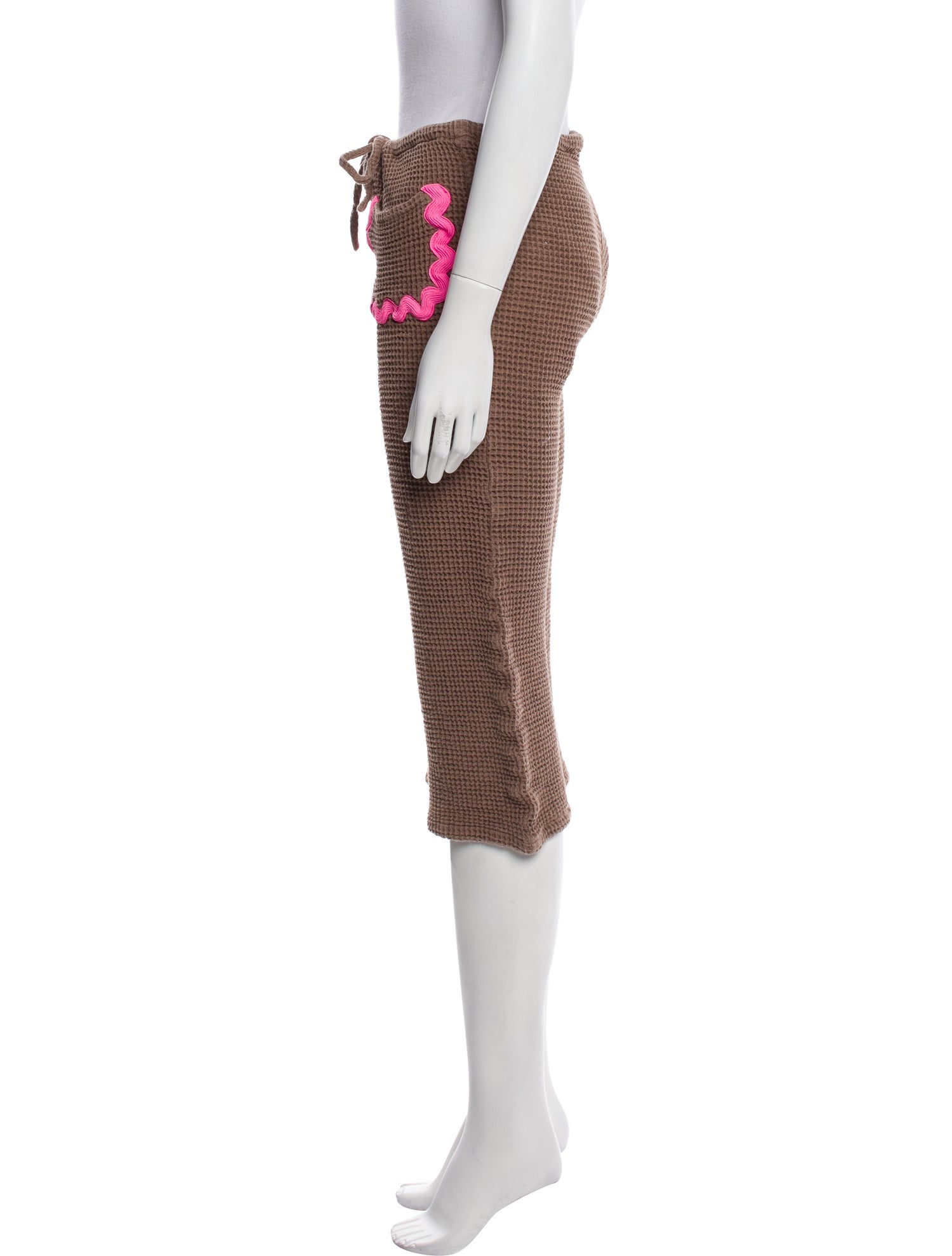 La Veste Houndstooth Print Wide Leg Pants