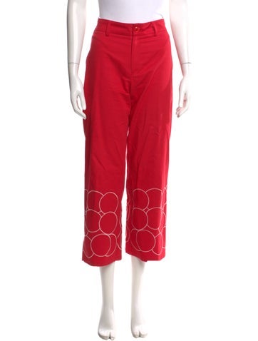 Pre-owned La Veste Wide Leg Pants In Red