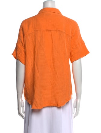 Michael Stars Short Sleeve Button-Up Top