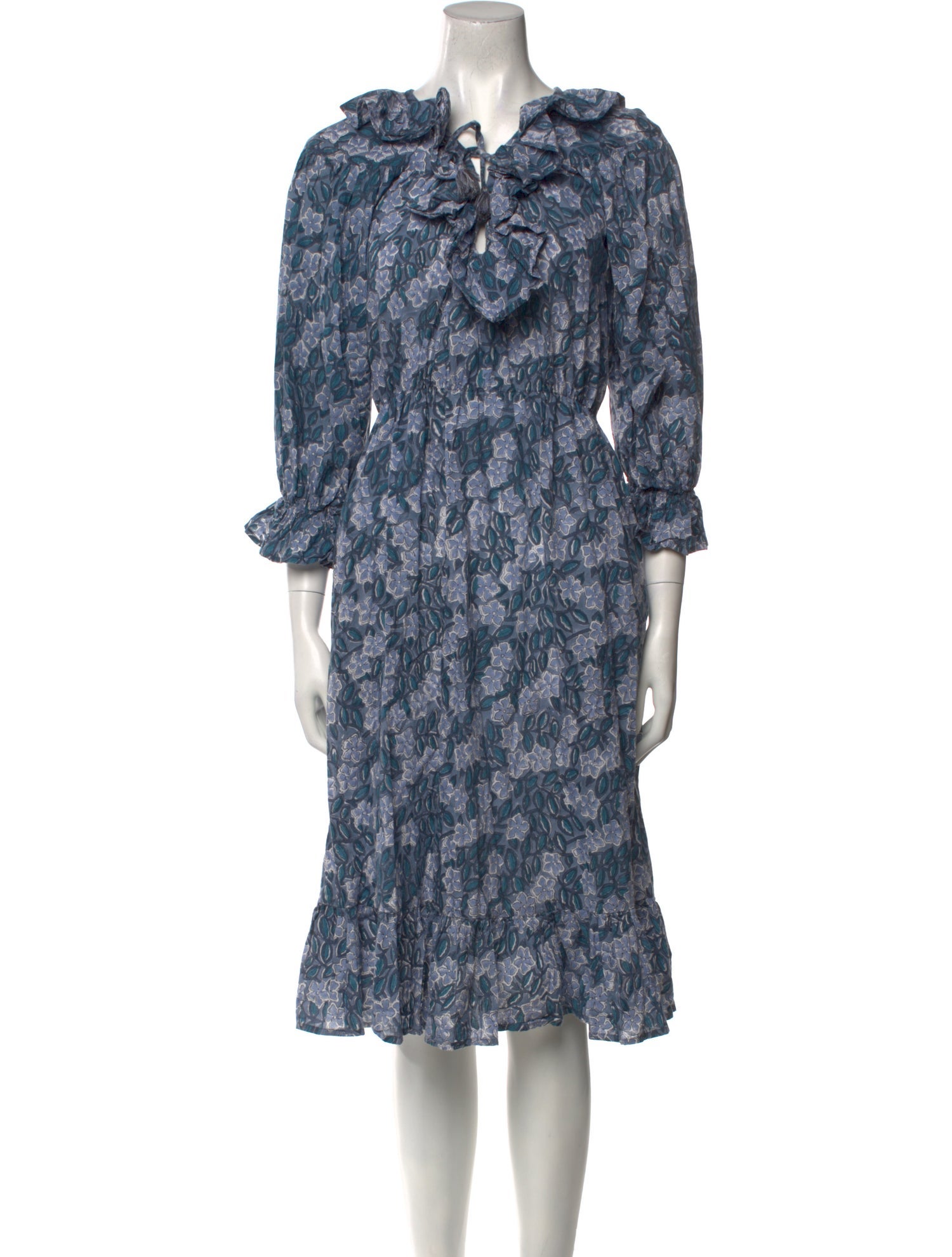 MILLE Floral Print Midi Length Dress