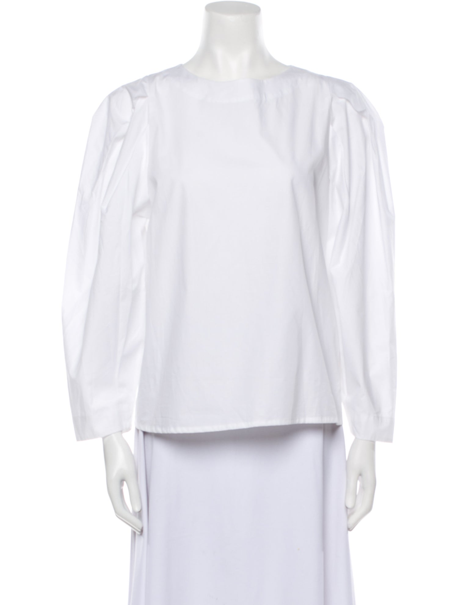 MILLE Bateau Neckline Three-Quarter Sleeve Blouse