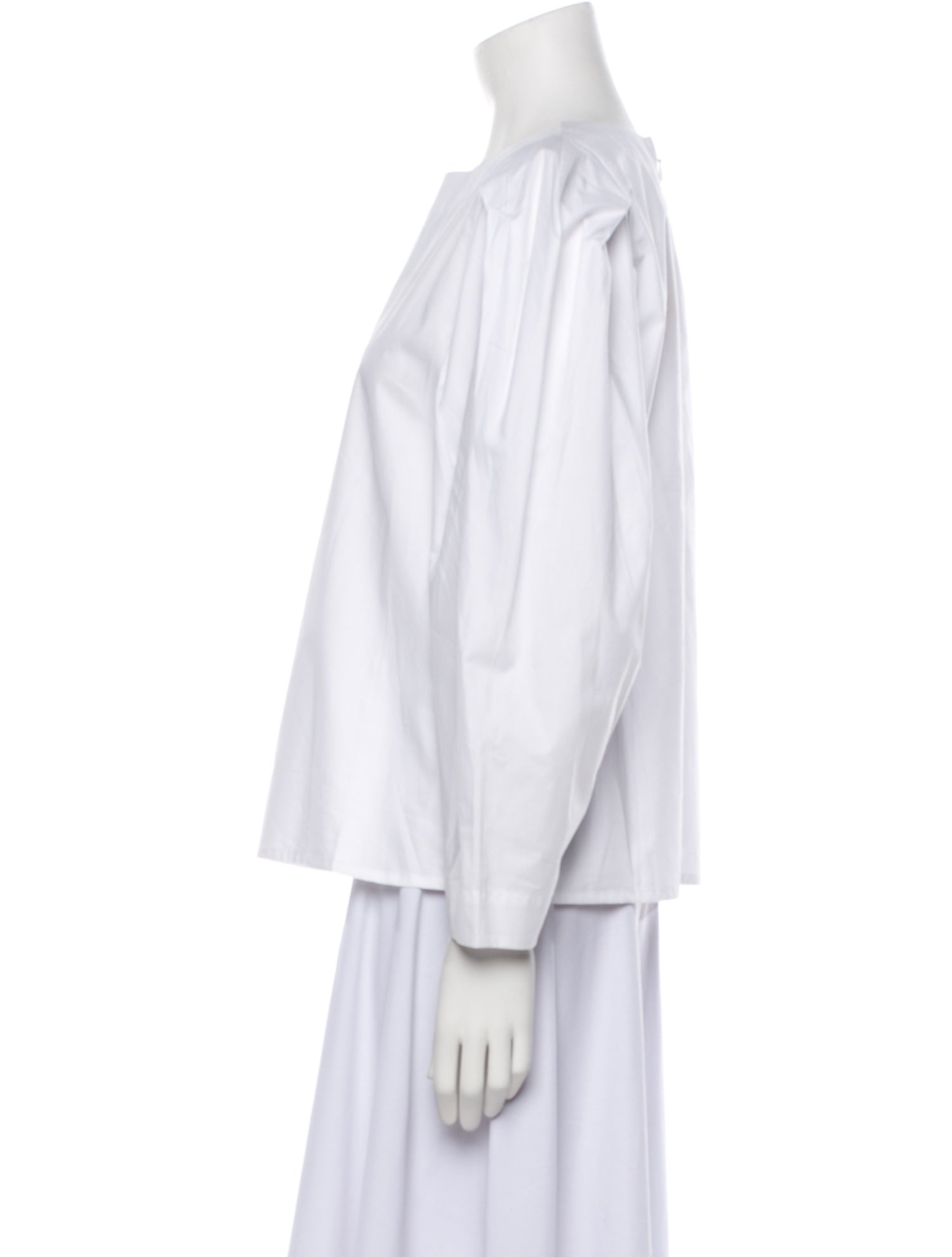 MILLE Bateau Neckline Three-Quarter Sleeve Blouse