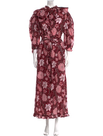MILLE Floral Print Long Dress