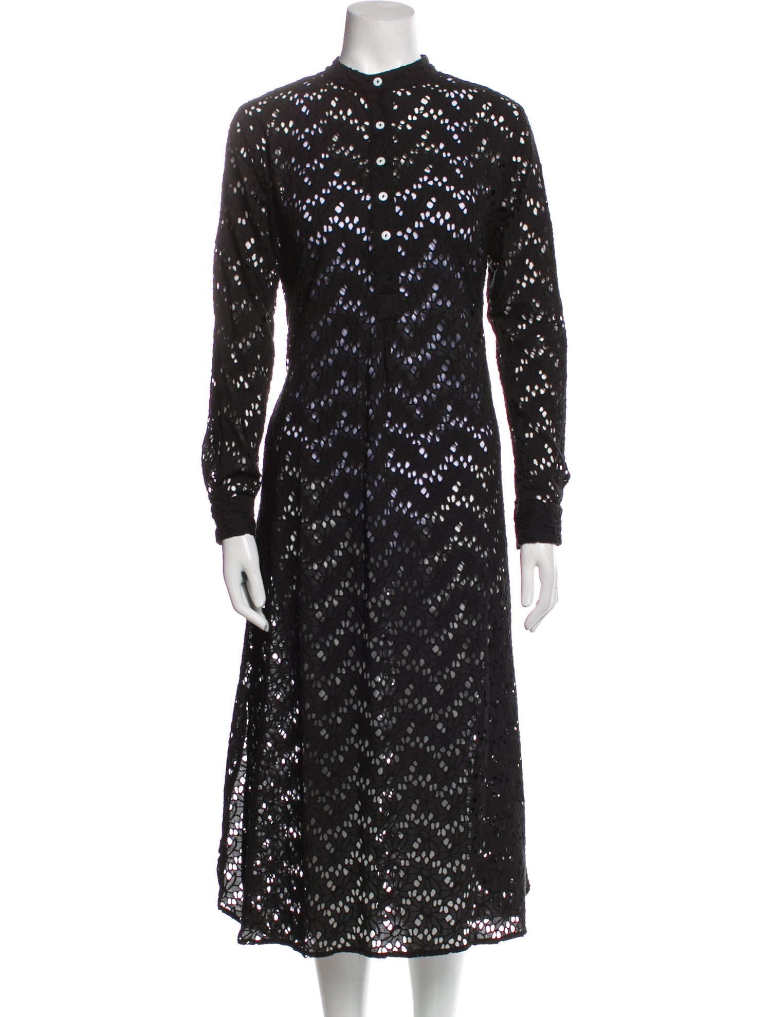 MILLE Mock Neck Long Dress