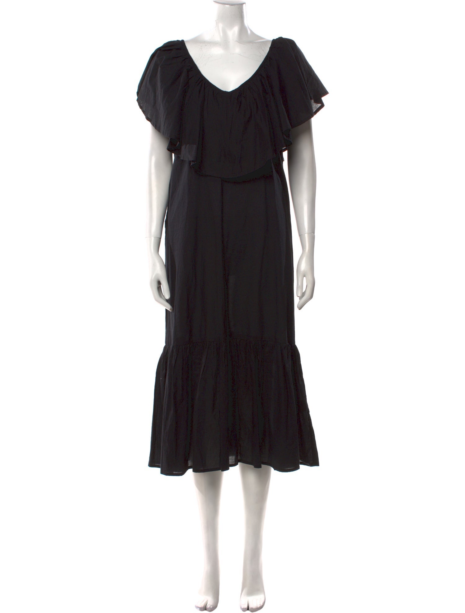 MILLE Off-The-Shoulder Midi Length Dress