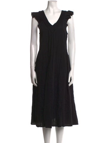 Mille Dresses V-Neck Midi Length Dress M