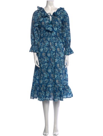 Mille Dresses Printed Midi Length Dress S