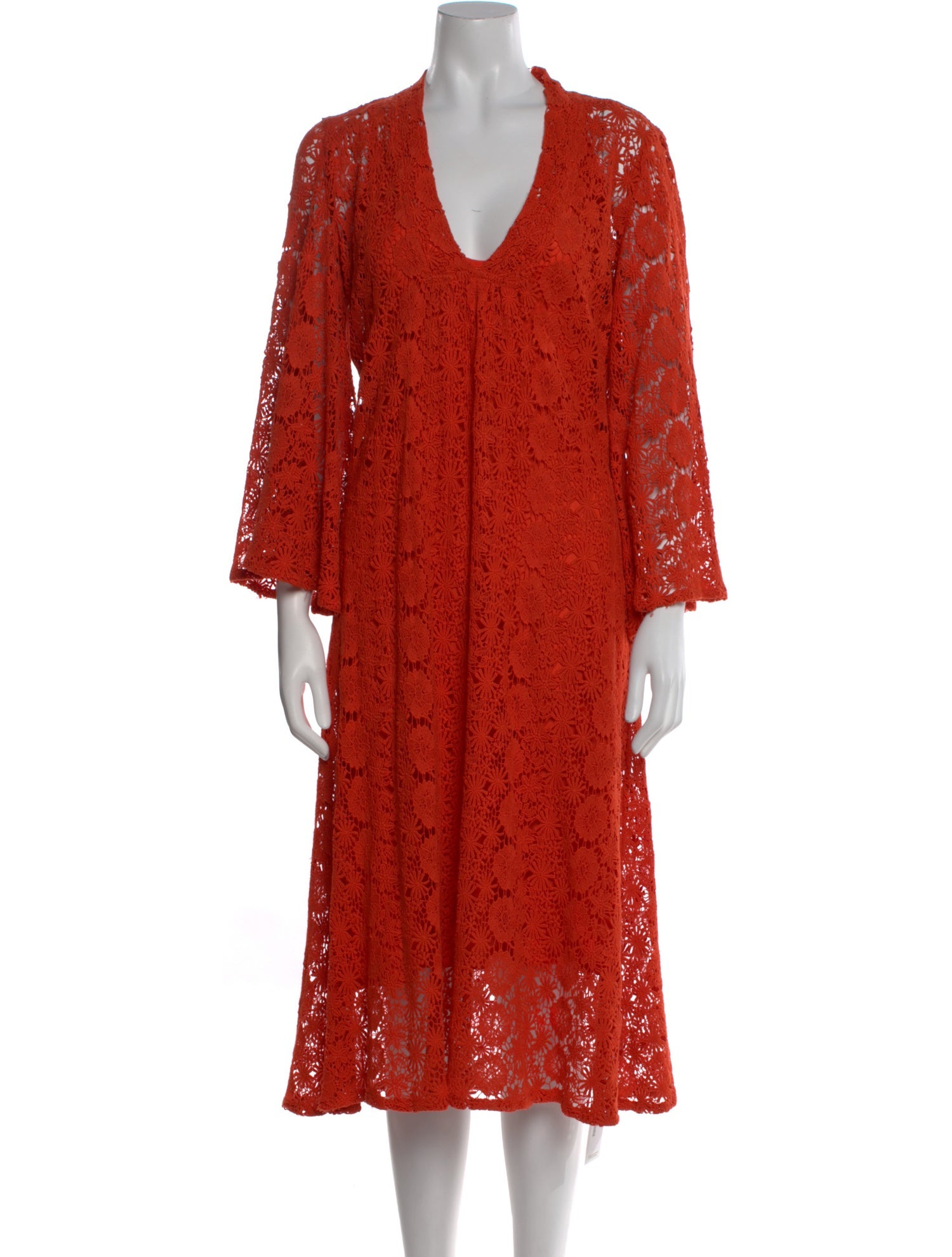 Mille Resort & Travel V-Neck Midi Length Dress