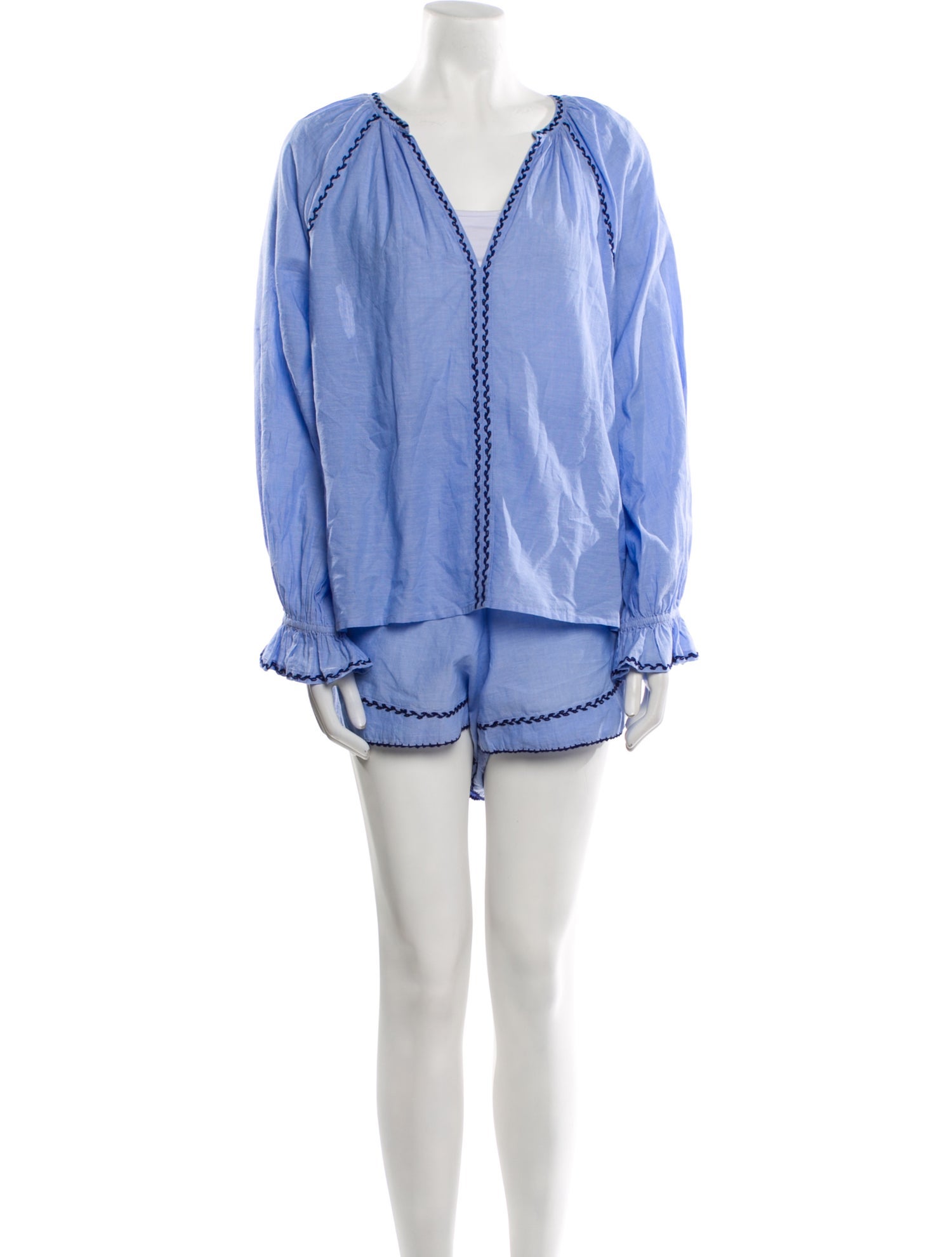 MILLE Ruffle Embellishment Short Set w/ Tags