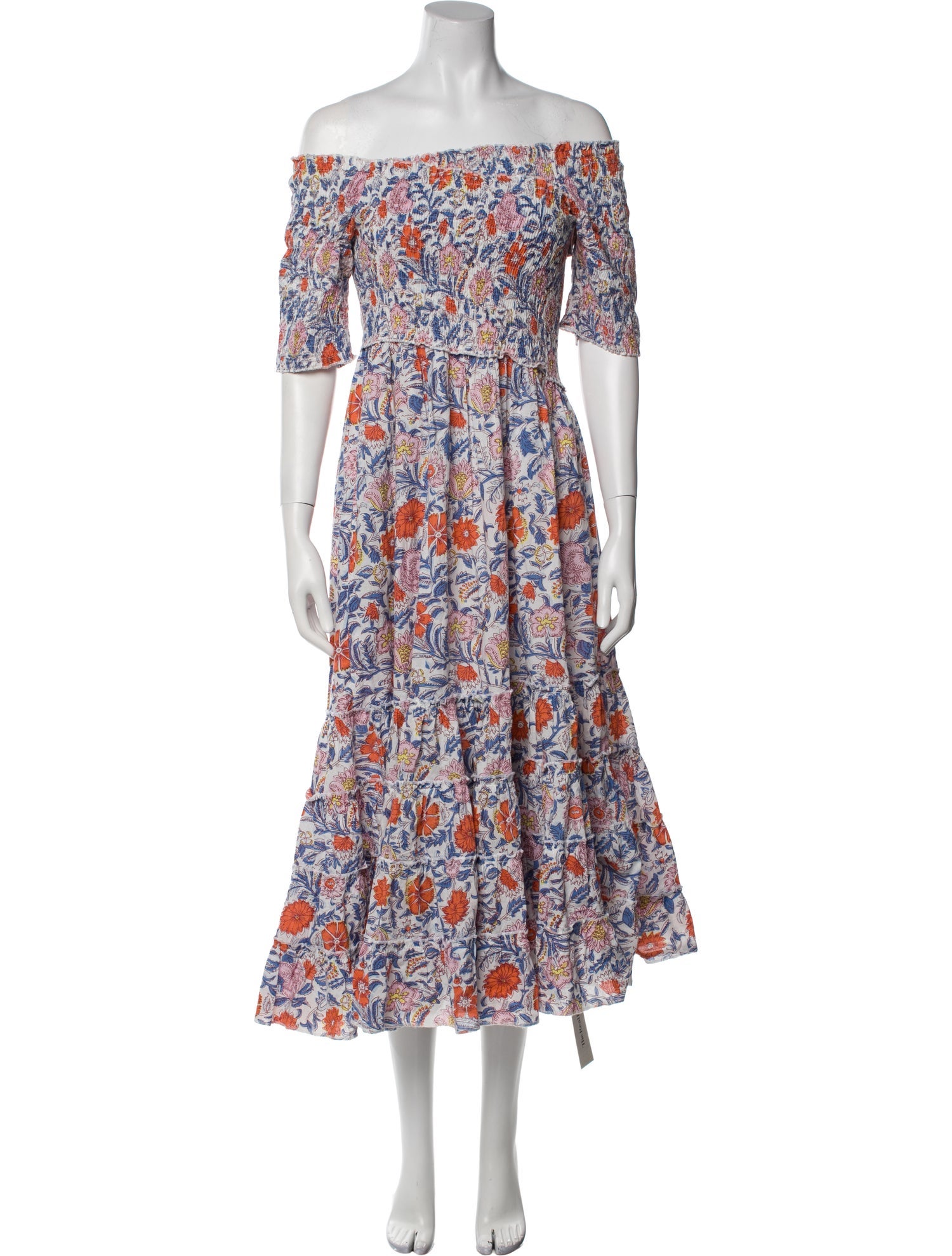MILLE Floral Print Midi Length Dress