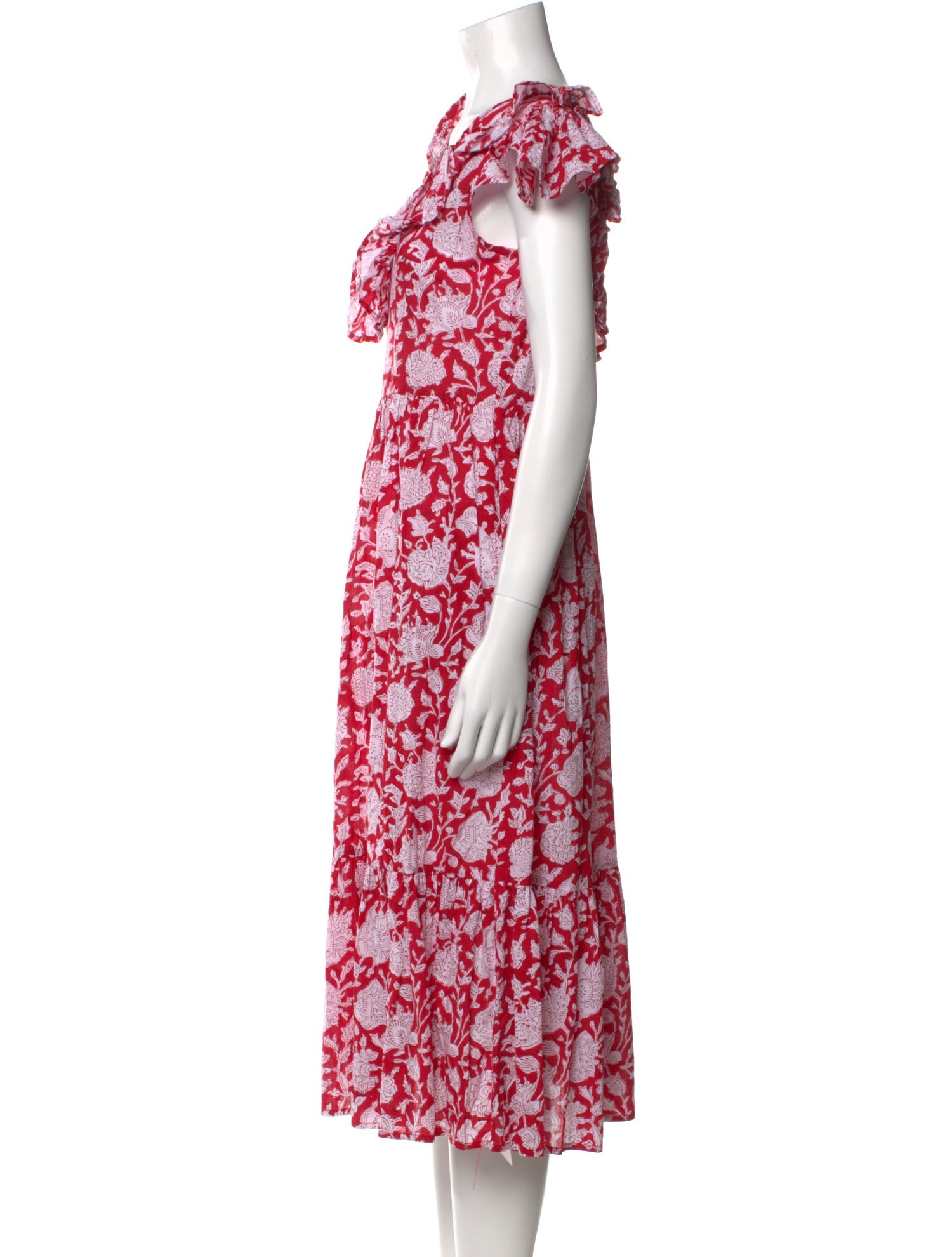 MILLE Floral Print Midi Length Dress