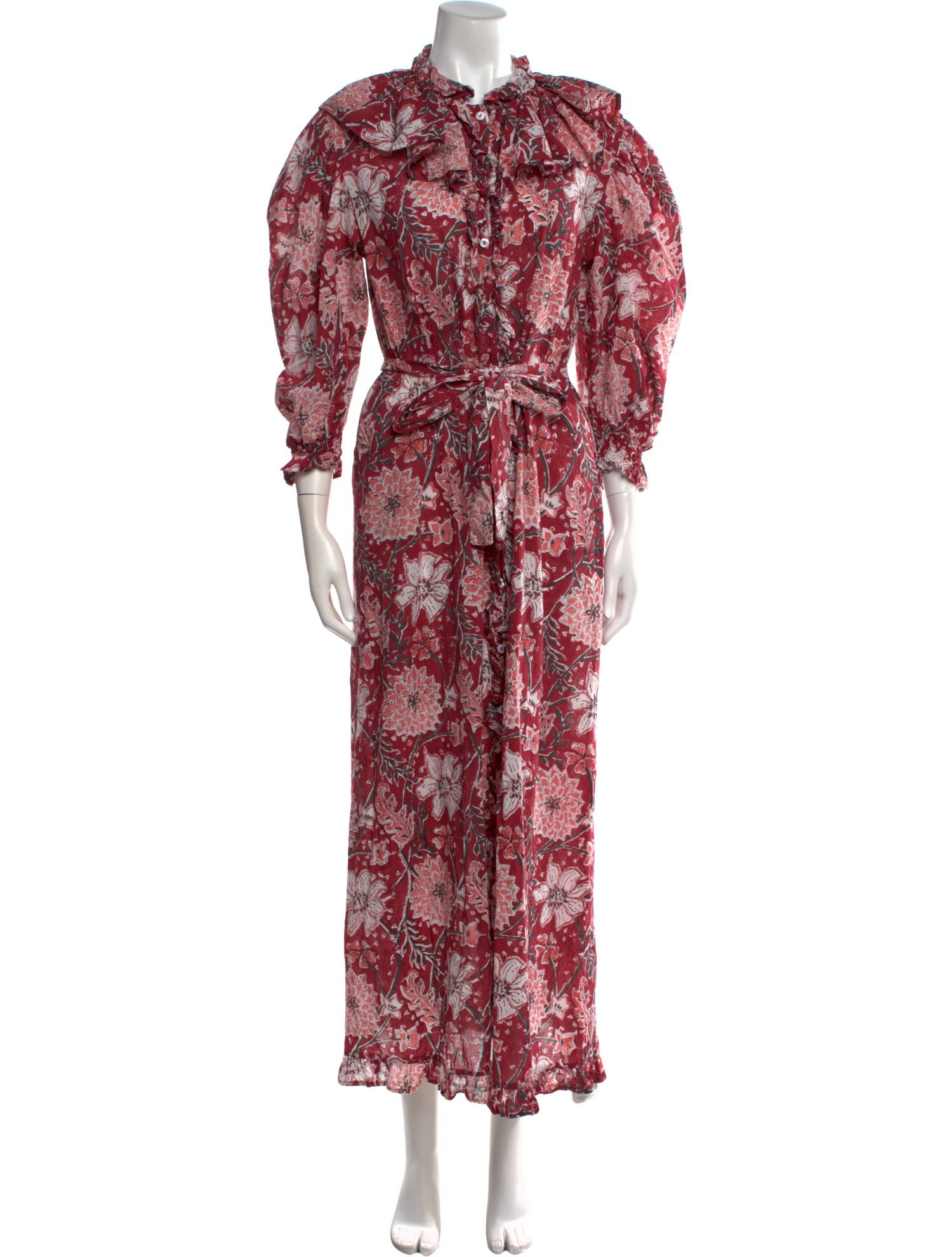 MILLE Floral Print Midi Length Dress