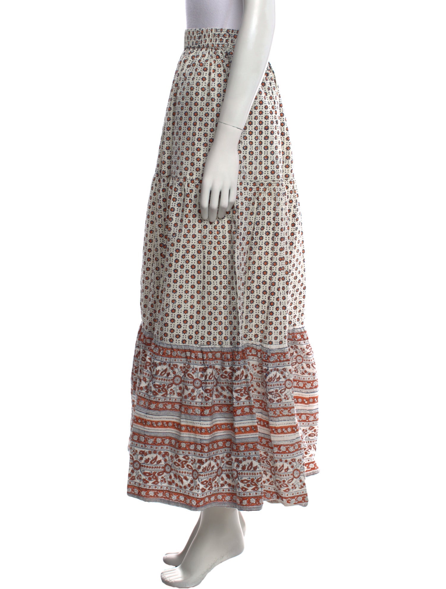 Mille Resort & Travel Floral Print Midi Length Skirt w/ Tags