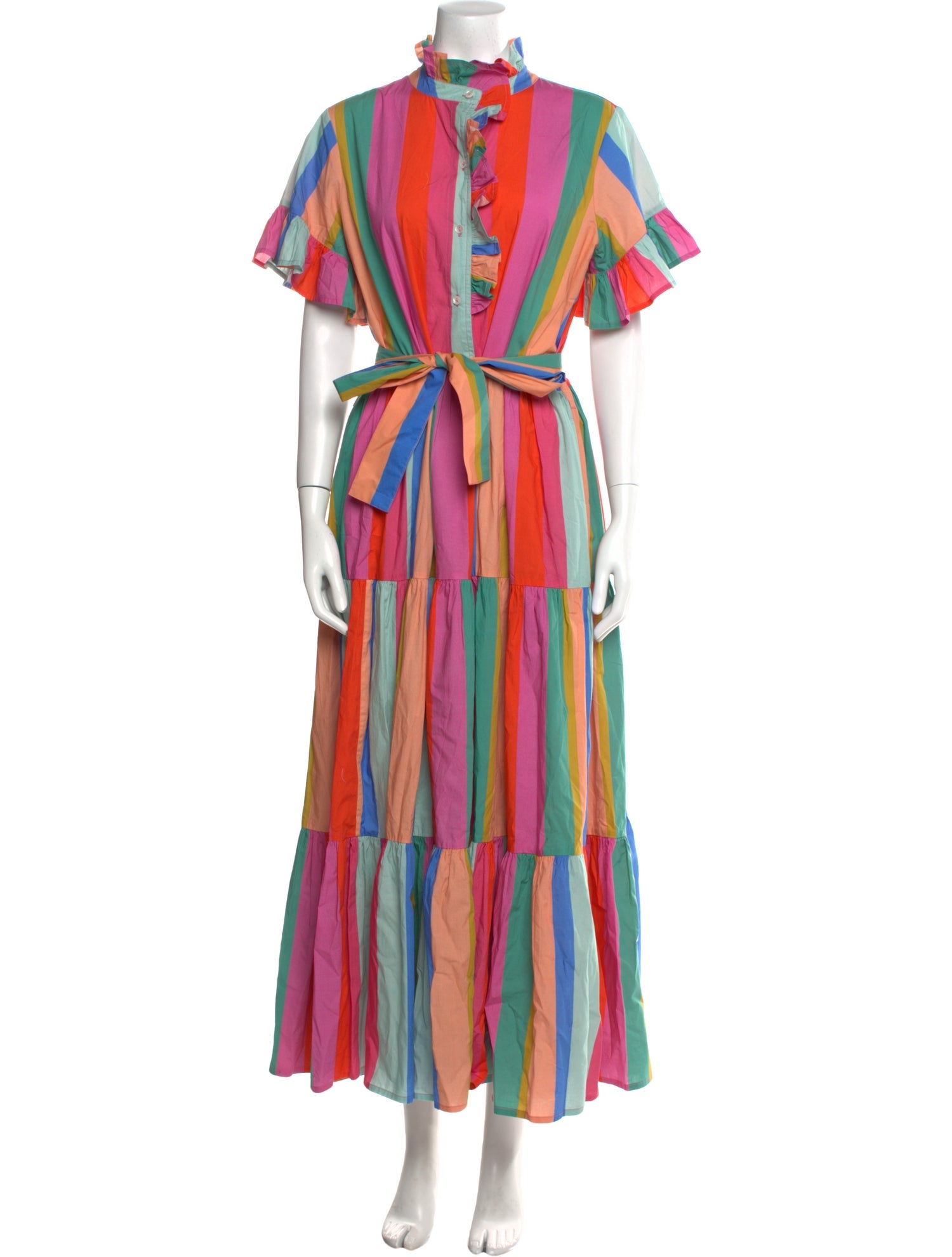 MILLE Striped Long Dress