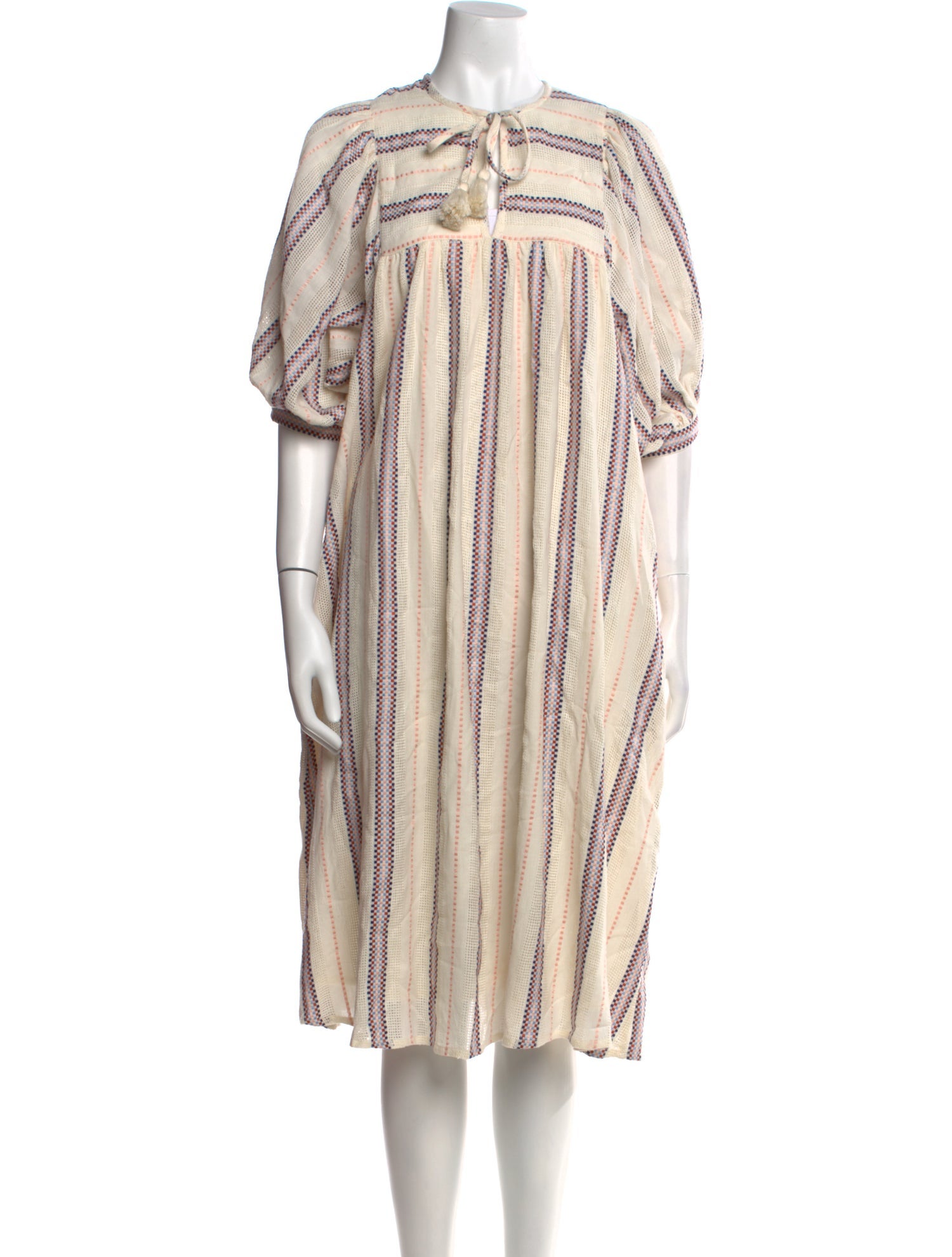 MILLE Striped Midi Length Dress