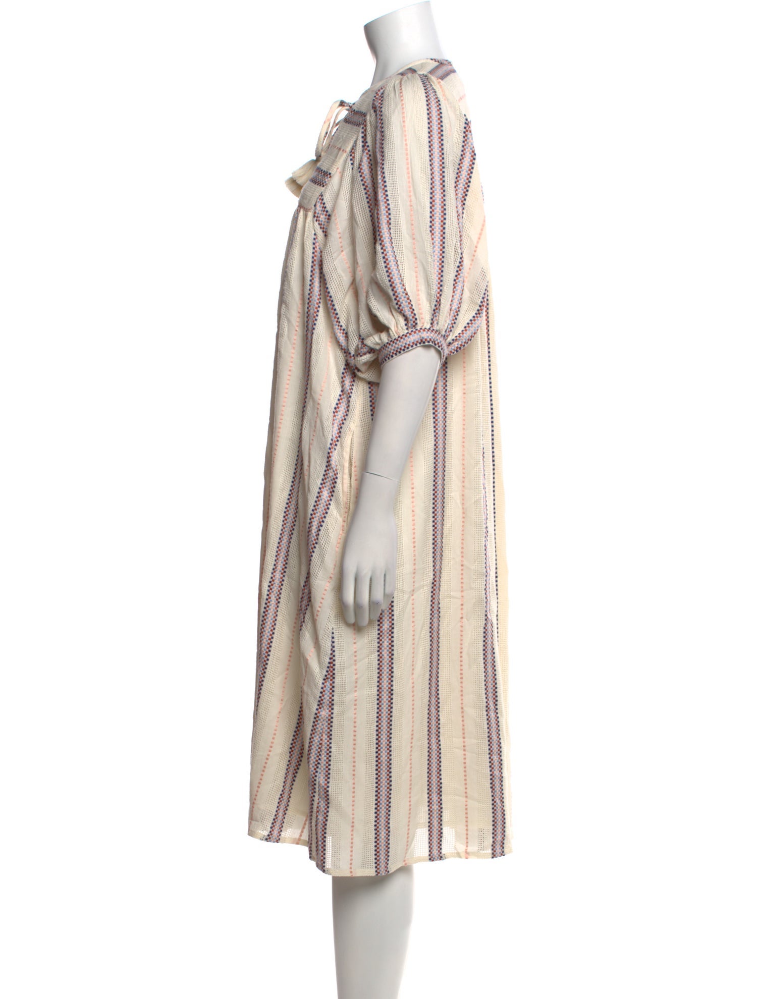 MILLE Striped Midi Length Dress