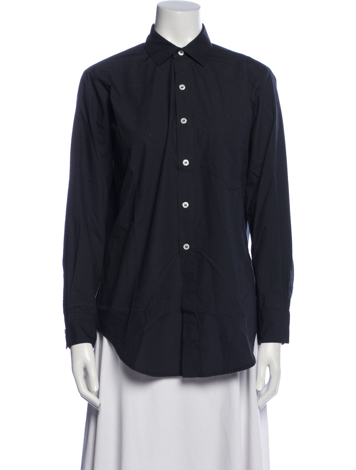 MILLE Long Sleeve Button-Up Top