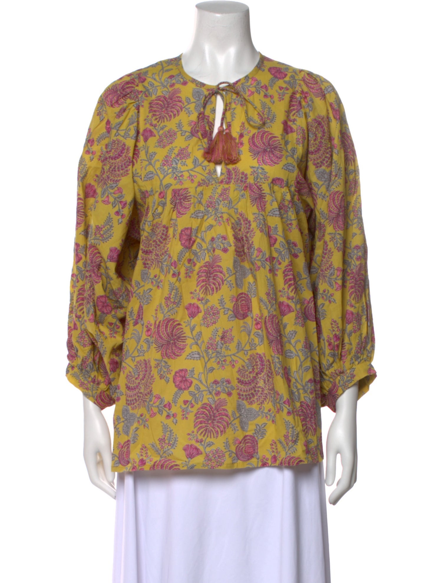 MILLE Floral Print V-Neck Blouse w/ Tags