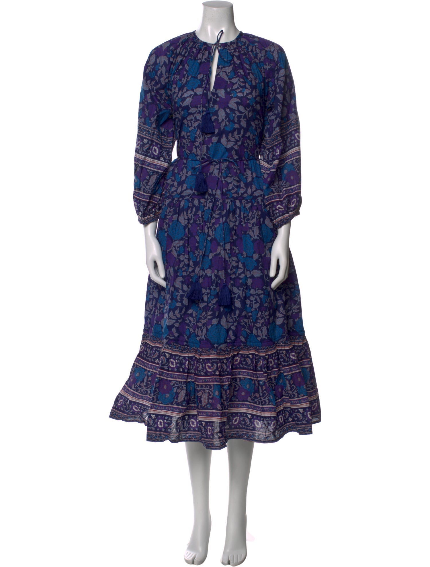 MILLE Floral Print Midi Length Dress w/ Tags