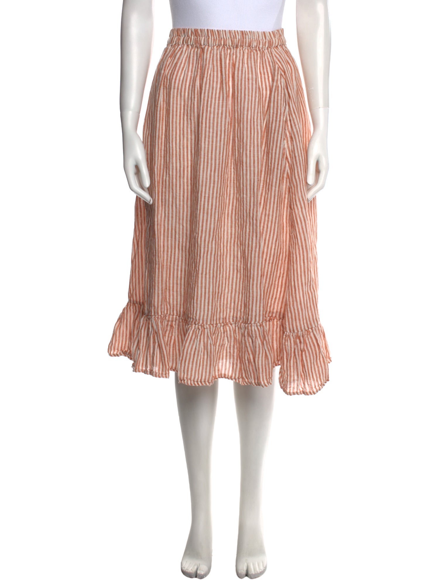 MILLE Linen Knee-Length Skirt