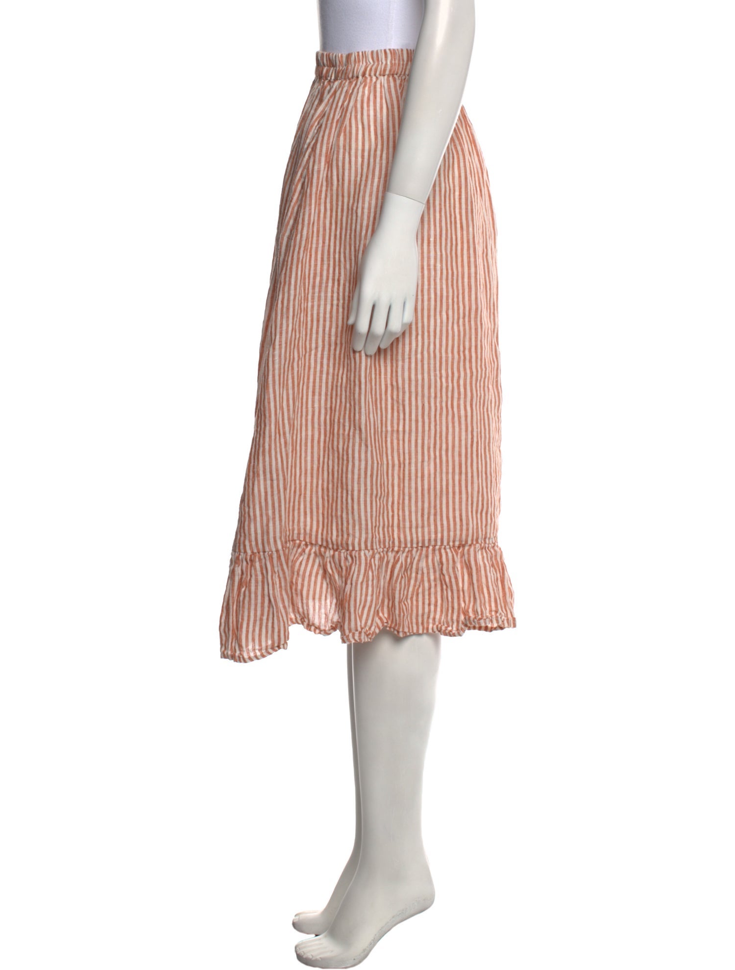 MILLE Linen Knee-Length Skirt