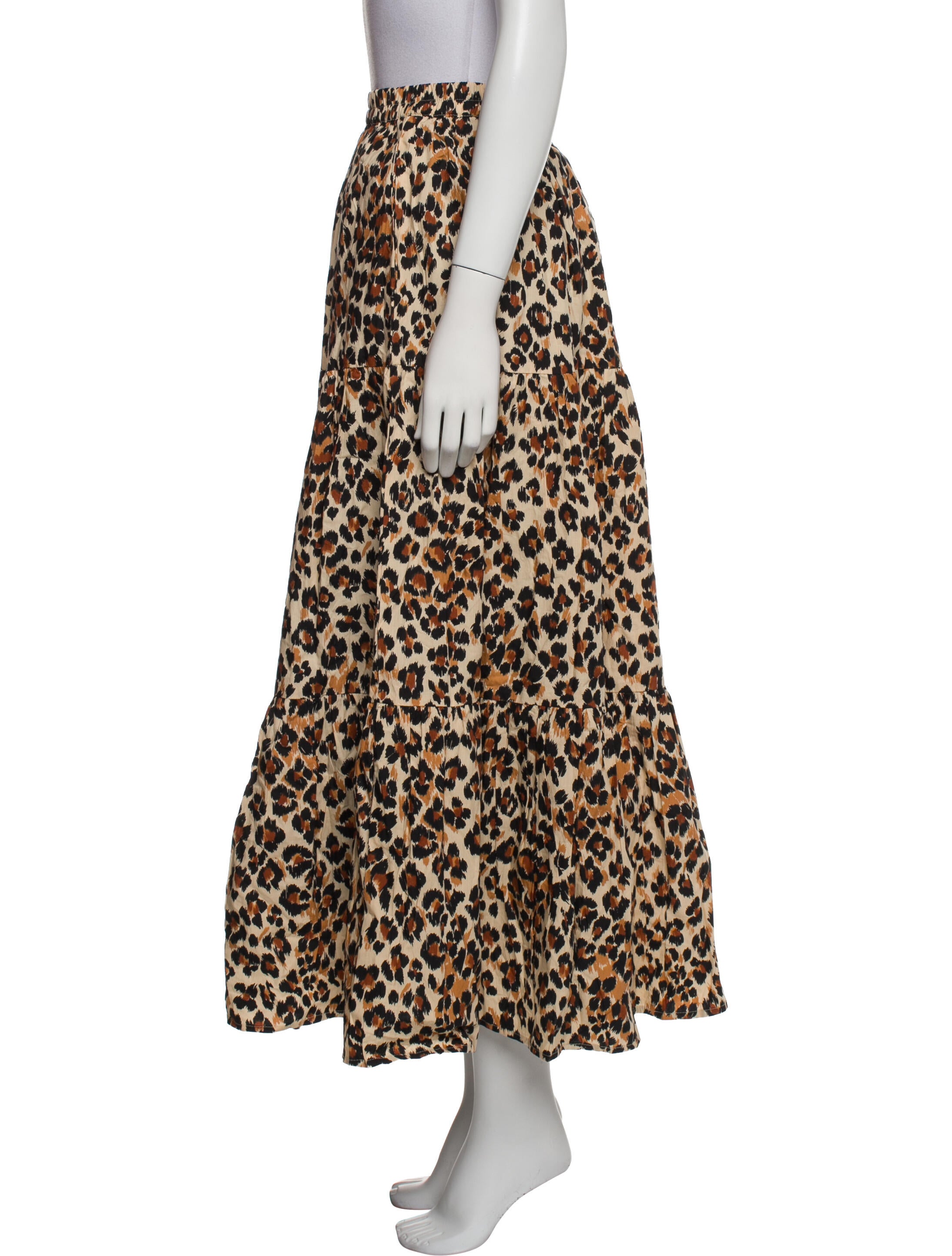 MILLE Animal Print Midi Length Skirt