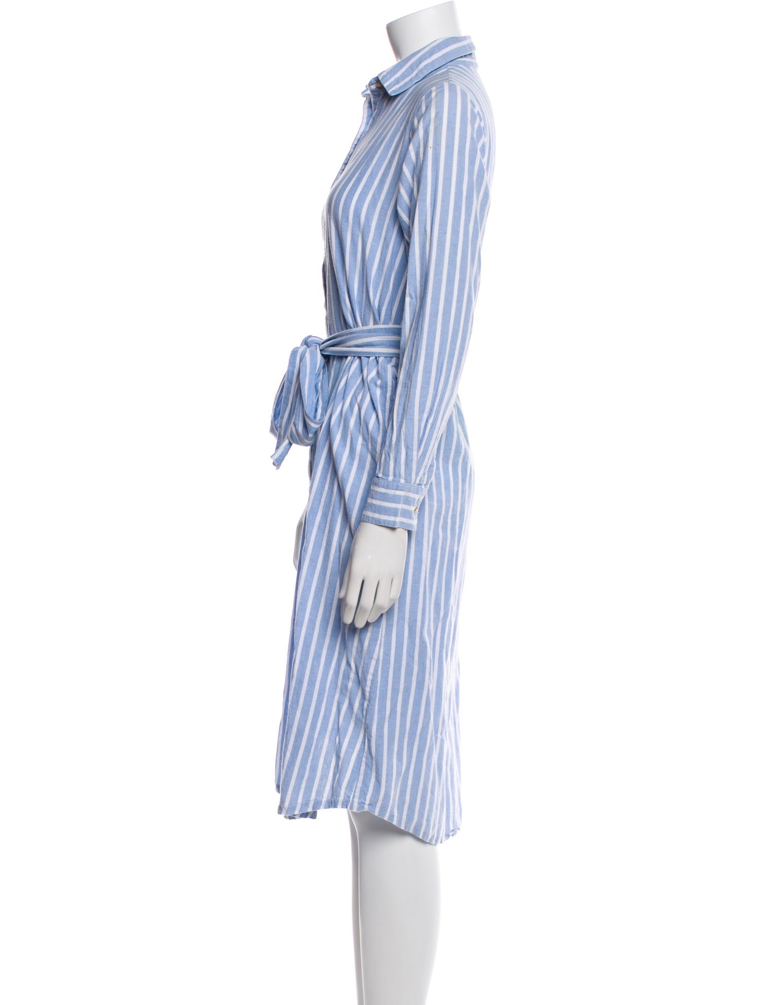 MILLE Striped Midi Length Dress