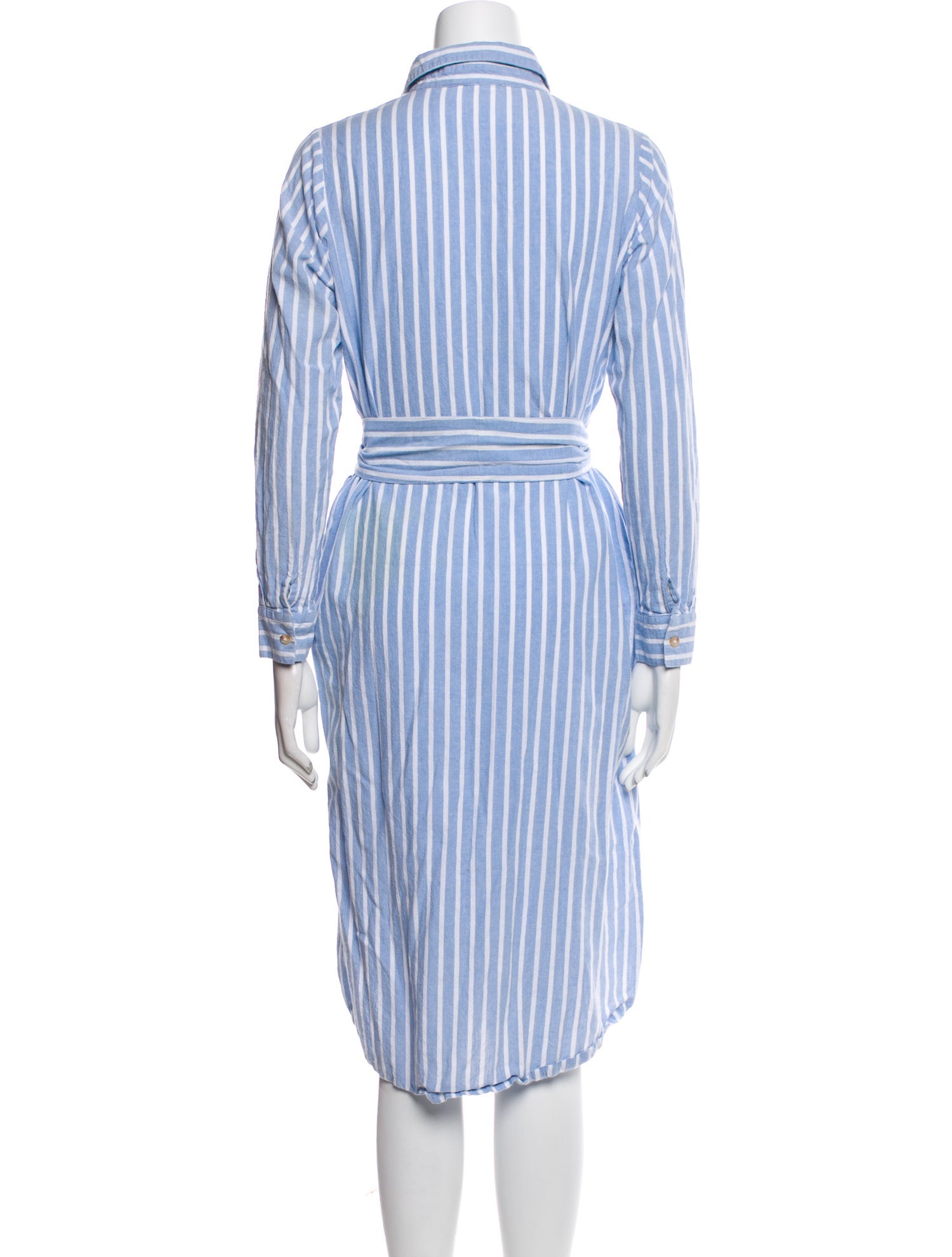 MILLE Striped Midi Length Dress