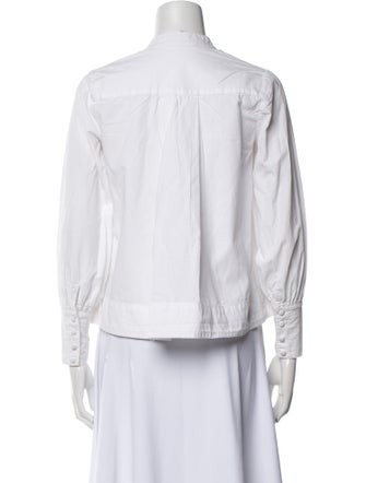 MILLE V-Neck Three-Quarter Sleeve Crop Top