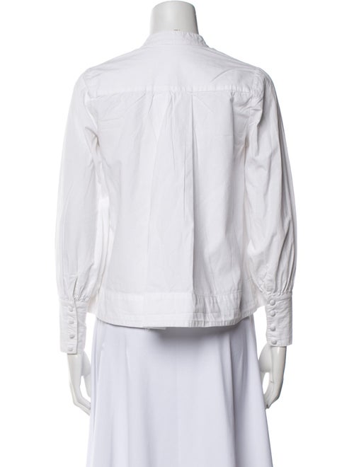 MILLE V-Neck Three-Quarter Sleeve Crop Top