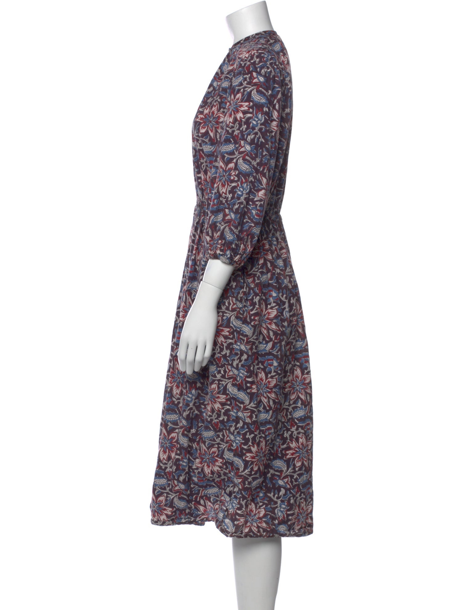 MILLE Floral Print Midi Length Dress