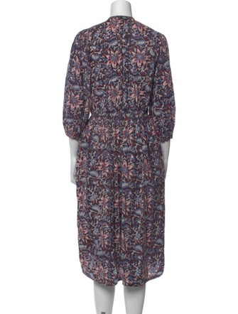 MILLE Floral Print Midi Length Dress