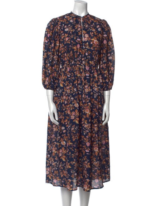MILLE Floral Print Midi Length Dress