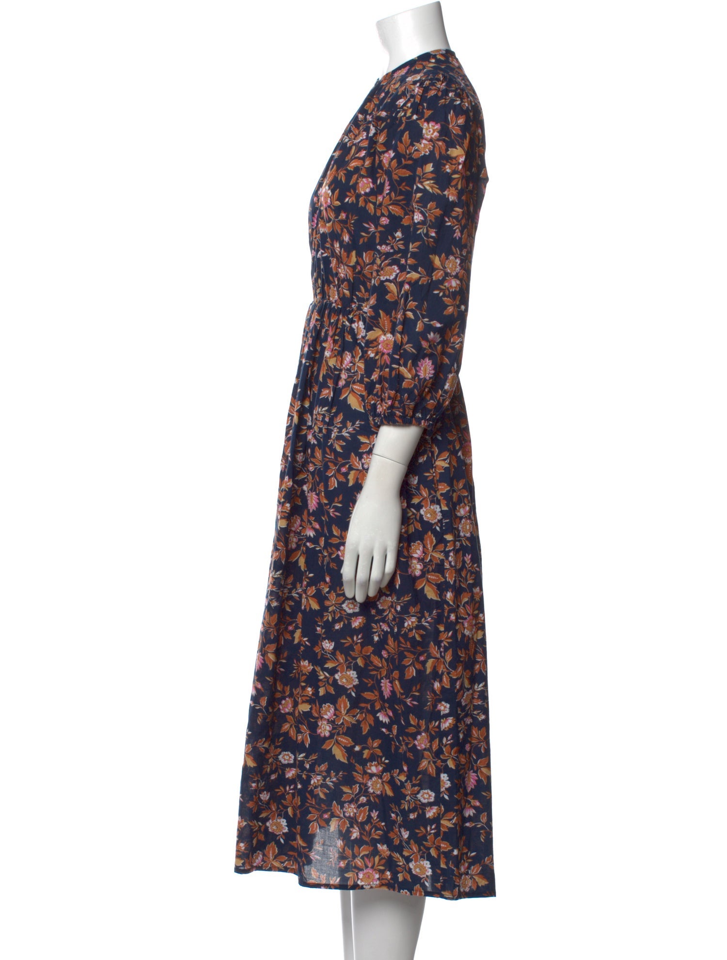 MILLE Floral Print Midi Length Dress
