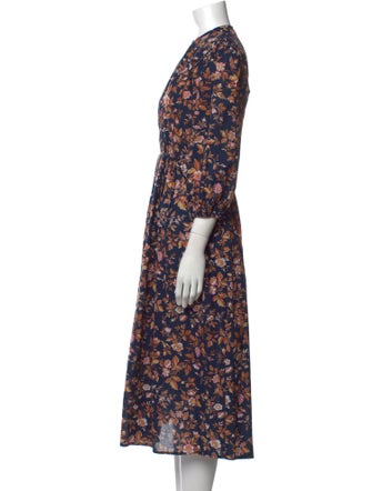 MILLE Floral Print Midi Length Dress