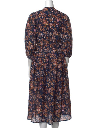 MILLE Floral Print Midi Length Dress