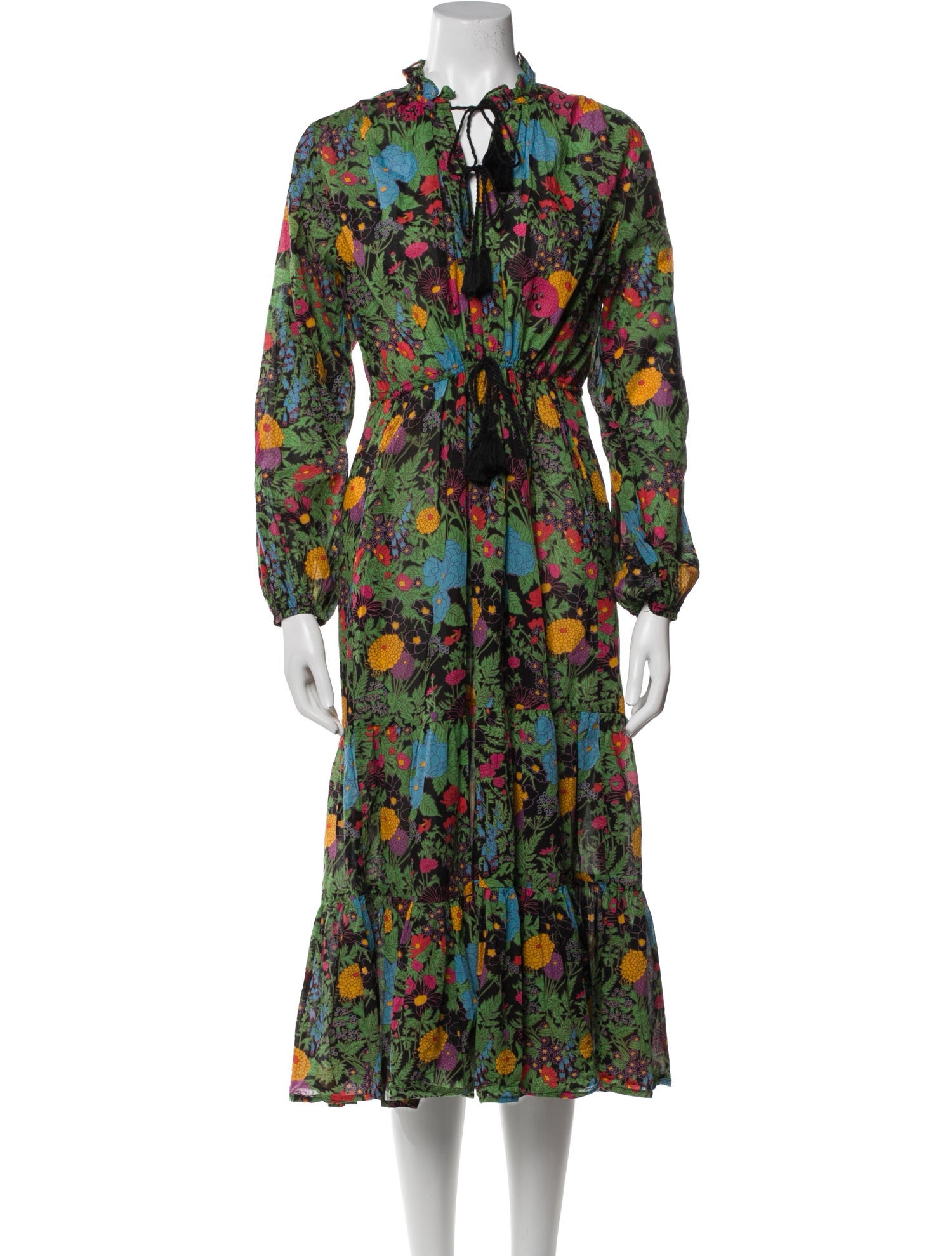 MILLE Floral Print Midi Length Dress