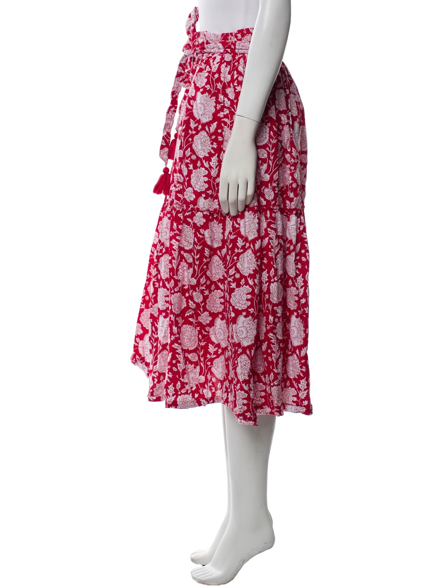 MILLE Floral Print Midi Length Skirt