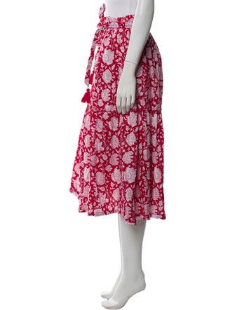 MILLE Floral Print Midi Length Skirt