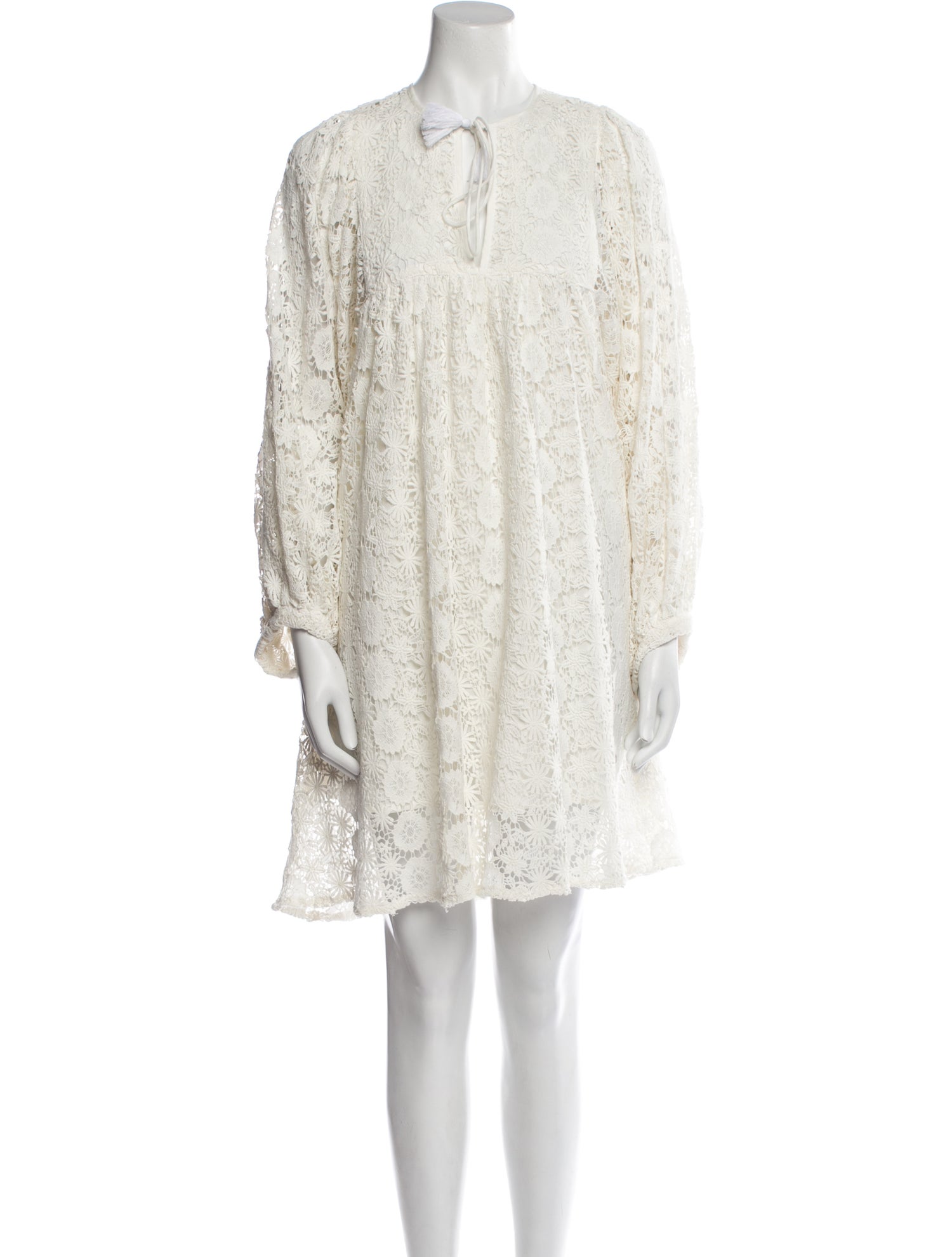 MILLE Lace Pattern Mini Dress