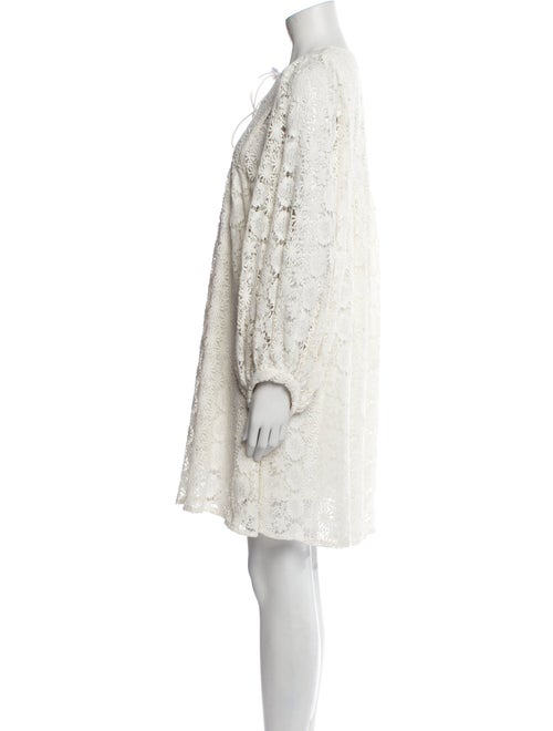 MILLE Lace Pattern Mini Dress