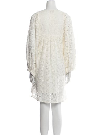 MILLE Lace Pattern Mini Dress